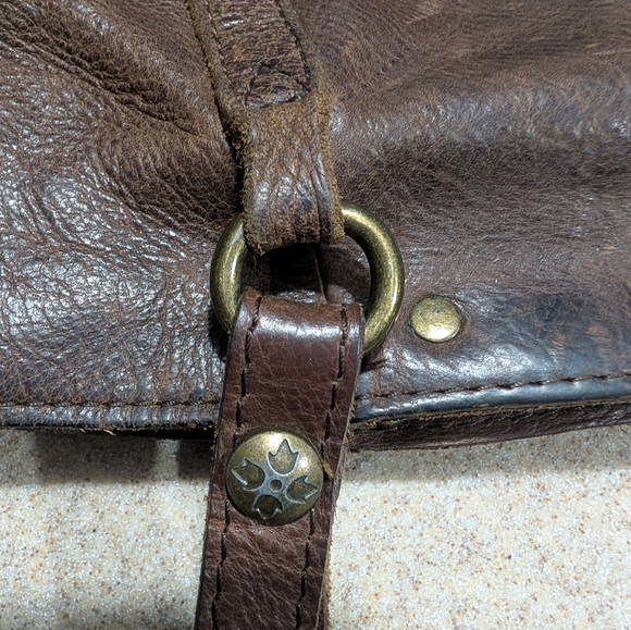 Patricia Nash Benvenuto Tote In Brown Distressed Italian Leather - Picture 11 of 16